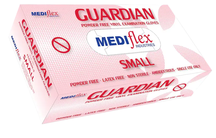 Guardian Powder Free Vinyl Gloves