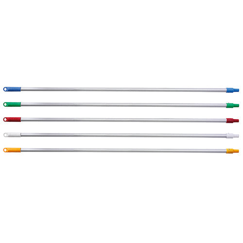 Mop Sticks - Contractor Aluminium Handle With Colour 22mm Threaded Adaptor