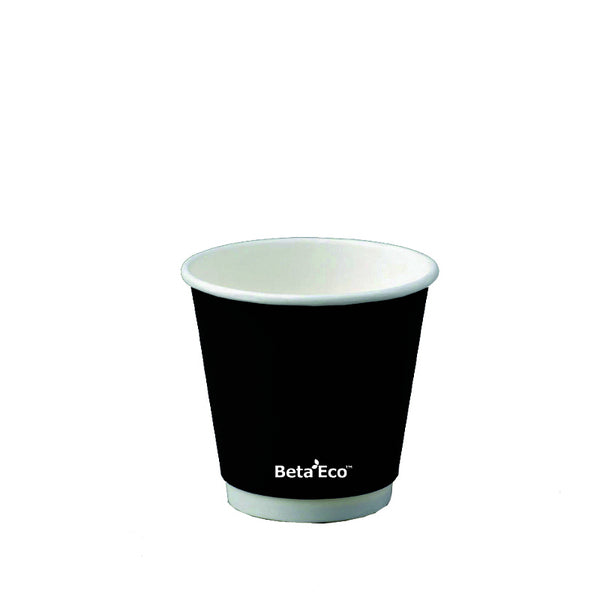 8Oz Black Double Wall Coffee Cup