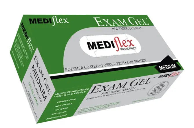 Examgel Latex Gloves Powder Free