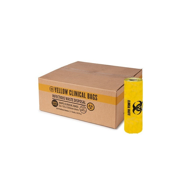 Austar Clinical Waste Bags HDPE 80L Yellow