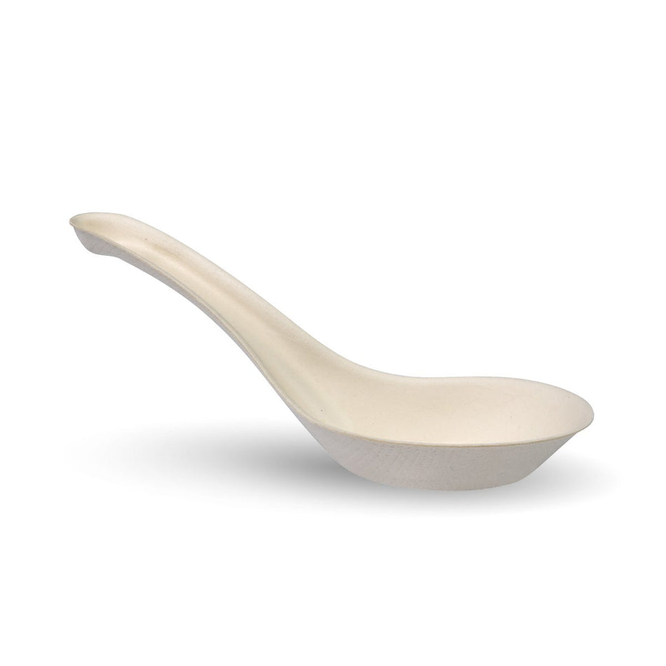 Sugarcane Plant Fibre Chinese Soup Spoon