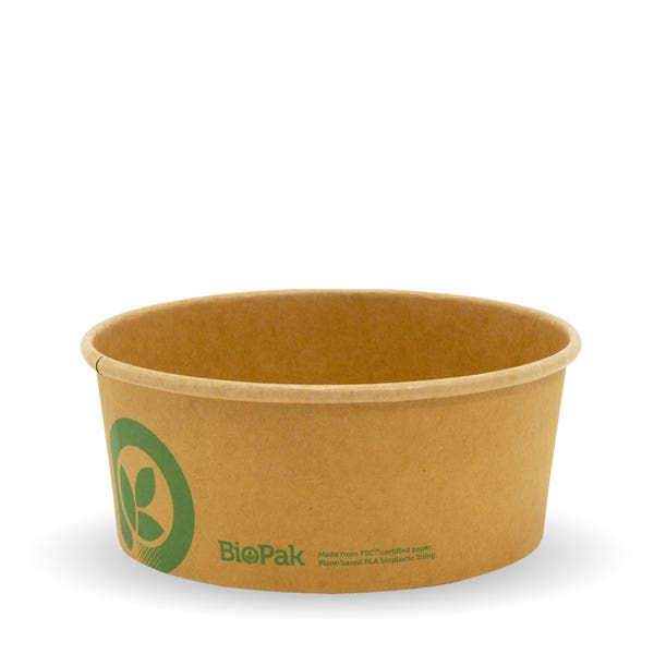 750ml Small Kraft BioBowl 400/CTN