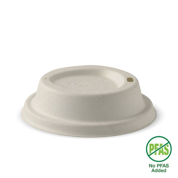 90mm Large White Plant Fibre BioCup Lid 1000/CTN