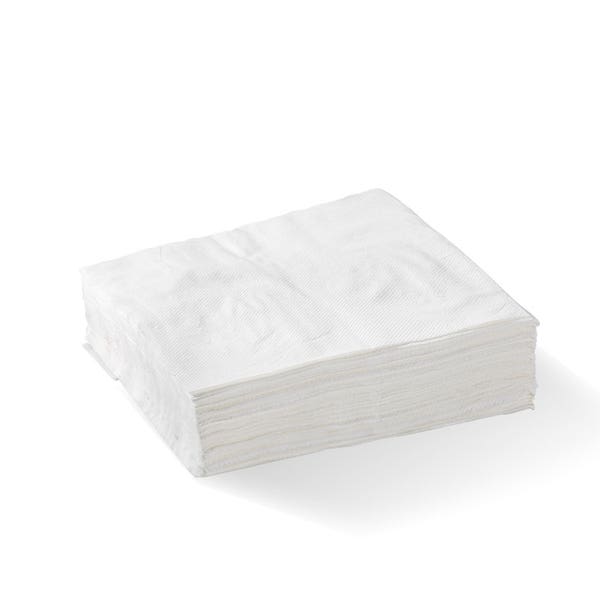 1-Ply 1/4 Fold White Lunch Bio-Napkin