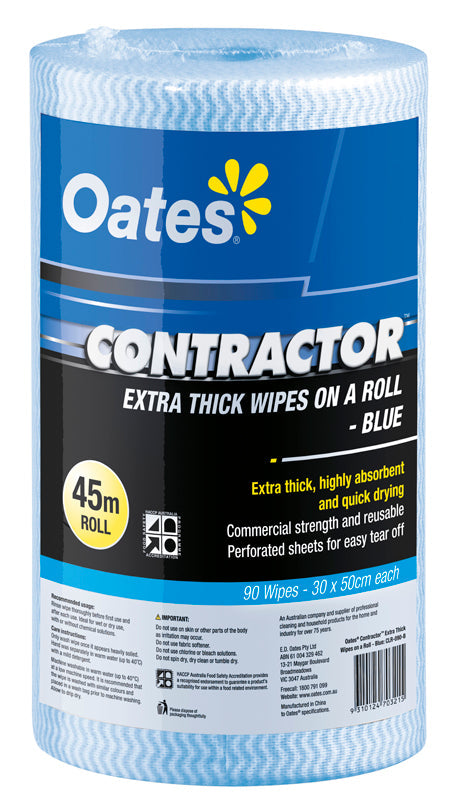 CONTRACTOR EXTRA THICK WIPES ON A ROLL